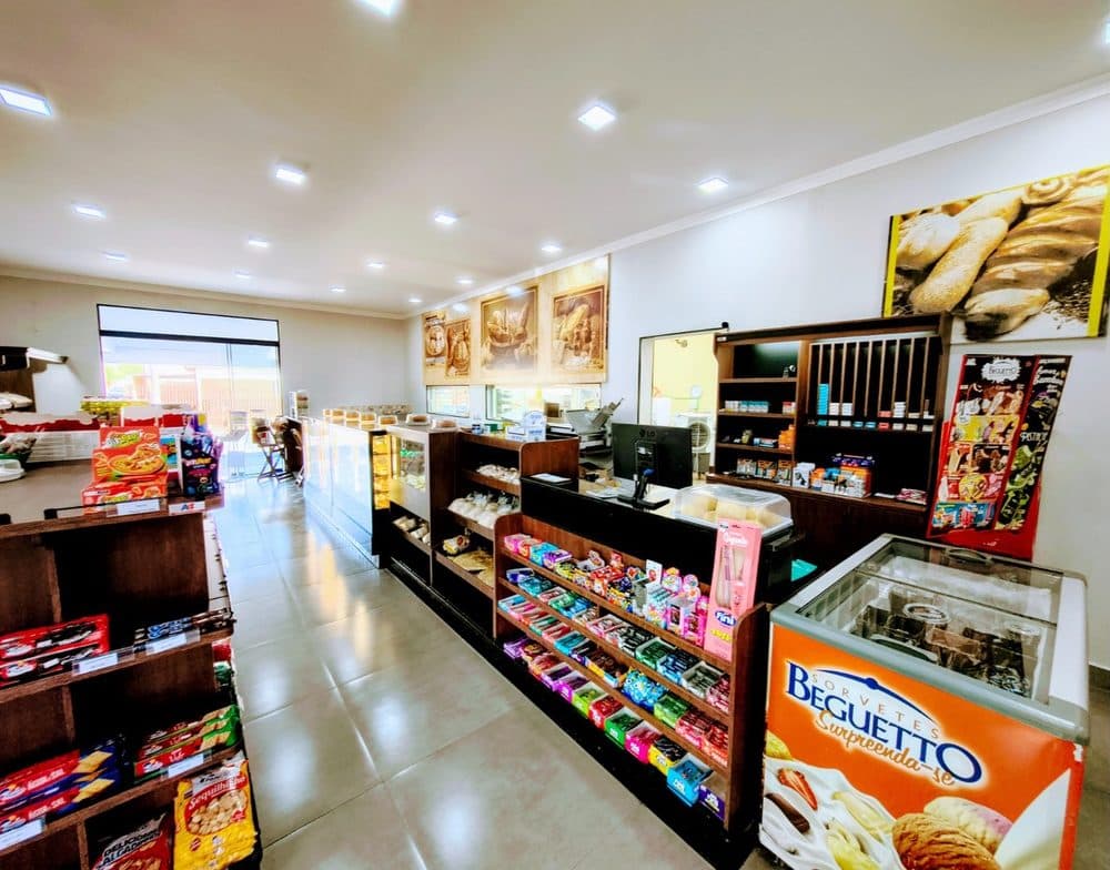 Produtos e ambiente da Panificadora Poti